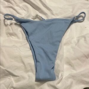 Zara Sky Blue Ribbed Swim Bottom